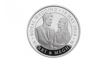 Moneda conmemorativa - Boda Real - Meghan Markle - Príncipe Harry