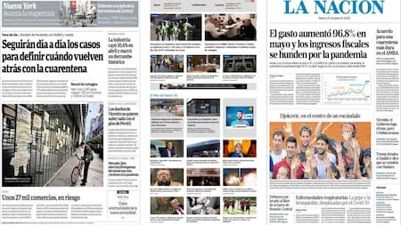 Tapas de diarios argentinos: encuentro por la cuarentena en el AMBA y crisis por coronavirus