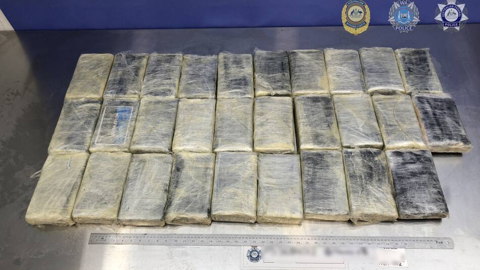 Decomiso de Australia de más de 800 kilos de cocaína proveniente de Argentina. Foto: EFE.