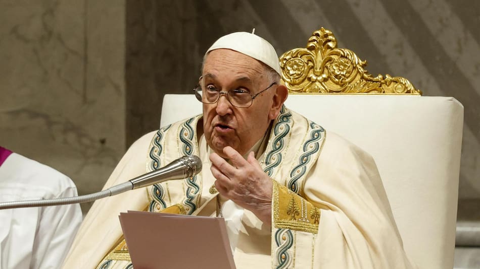 El papa Francisco presidió la Vigilia. Foto: EFE