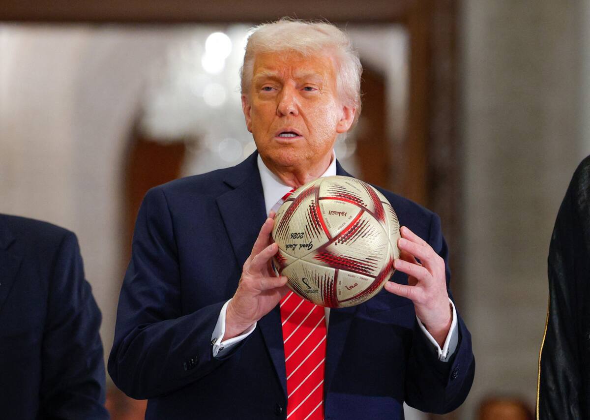 Donald Trump durante su gira por Medio Oriente. Foto: REUTERS/Brian Snyder.