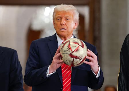 Donald Trump durante su gira por Medio Oriente. Foto: REUTERS/Brian Snyder.