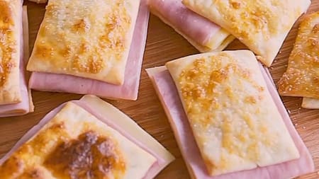 Fosforitos de jamón y queso. Fuente: Paulina Cocina