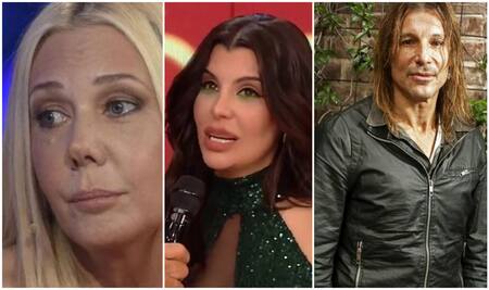 Mariana Nannis, Charlotte Caniggia y Claudio Caniggia. Fotos: redes sociales - captura América TV.