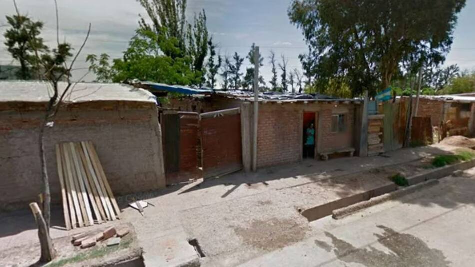 El domicilio donde fue asesinado un presunto violador en Mendoza. Foto: captura Google Maps.
