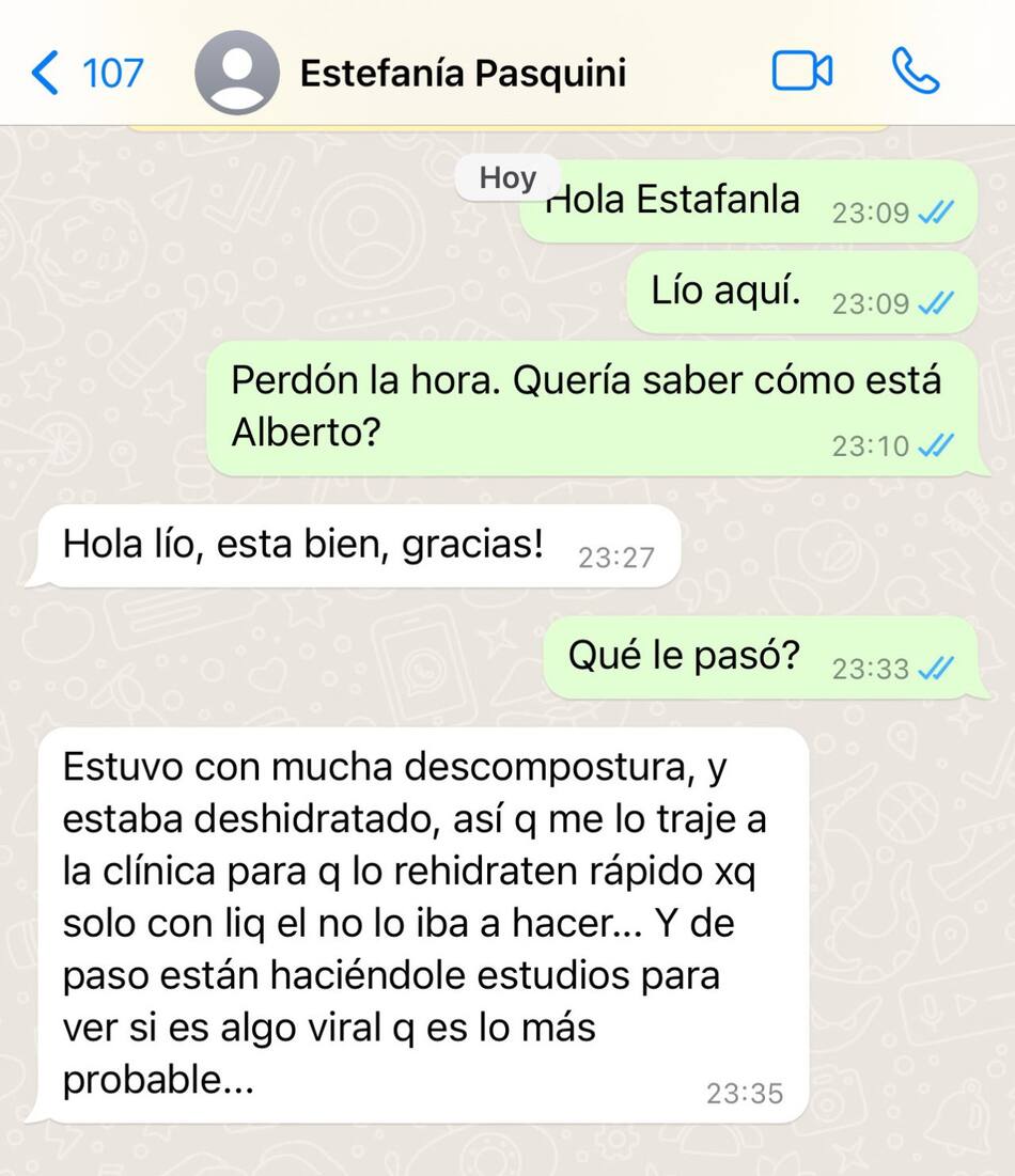 Detalles de la salud de Alberto Cormillot. Foto: Twitter LioPecoraro.