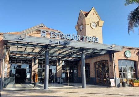 Estación de tren de Tigre. Foto: Google Maps.