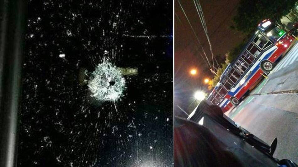 Colectivo de línea 110 baleado - Inseguridad