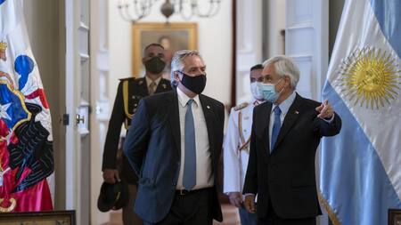 Alberto Fernández y Sebastián Piñera, agencia NA