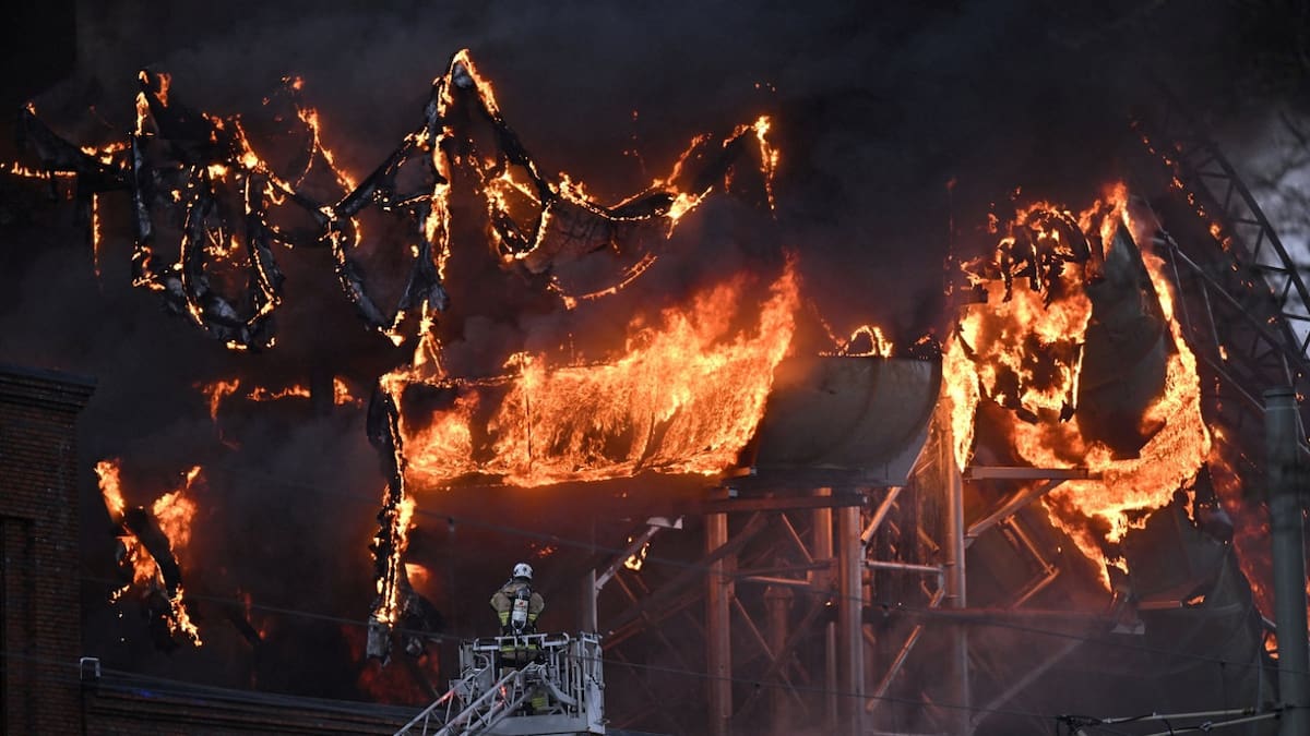 Voraz incendio en Suecia. Foto: Reuters