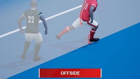 Tecnología semiautomática del fuera de juego. Foto: FIFA.