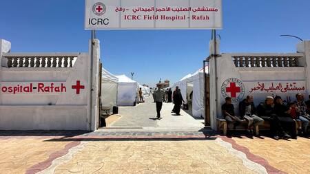 Hospital de la UNRWA, Gaza. Foto: Reuters.