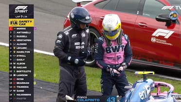 El video del choque de Franco Colapinto en la sprint del Gran Premio de Brasil: tuvo que abandonar