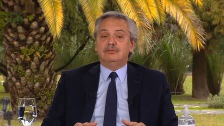 Alberto Fernández, acto desde Olivos, captura YouTube