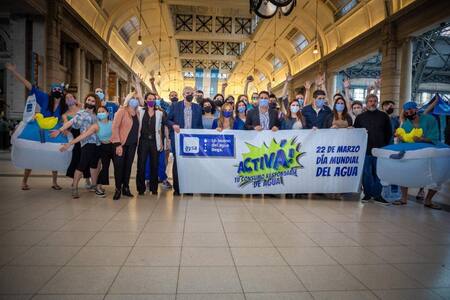AySA realizó un flashmob en el Día Mundial del Agua