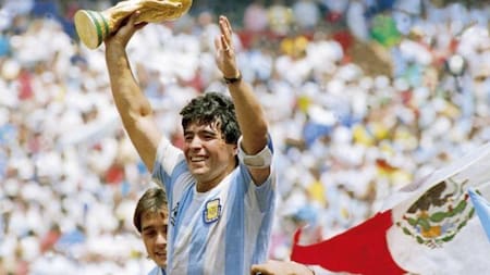 Maradona y la Copa del Mundo. Un amor incondicional. Foto: NA.