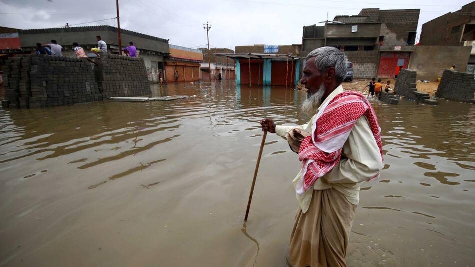 Desastres climáticos en Asia. Foto: EFE.