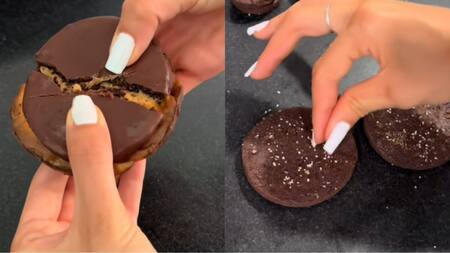 La usuaria de TikTok guió a sus seguidores paso a paso en la preparación de la receta. Foto: Captura de pantalla TikTok / @celiacaenproceso.