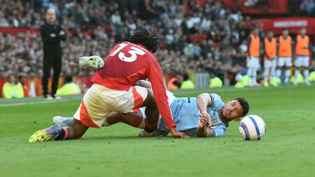 Empate en cero entre el Manchester United y el City. Foto: Reuters/Peter Powell