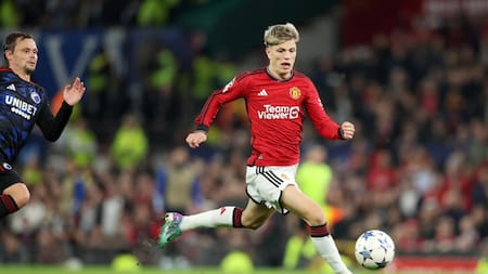 Alejandro Garnacho en el Manchester United. Foto: EFE.