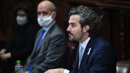 Santiafo Cafiero en el Senado, AGENCIA NA