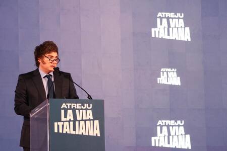 Javier Milei en Roma. Foto: Presidencia