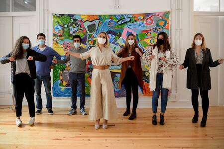 Fabiola Yañez, en Portugal, encuentro con Scholas Ocurrentes