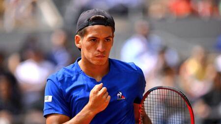 Sebastián Báez en el ATP de Bastad.