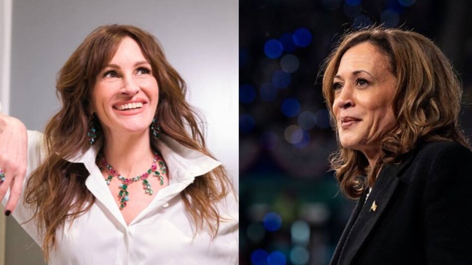 Julia Roberts y Kamala Harris. Foto Instagram