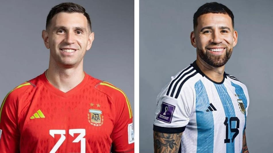 Emiliano Martínez y Nicolás Otamendi. Foto: Instagram.