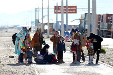Migrantes en Chile. Foto: REUTERS