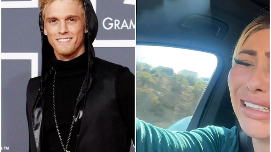 El posteo de la novia de Aaron Carter. Fotos: Reuters - captura.