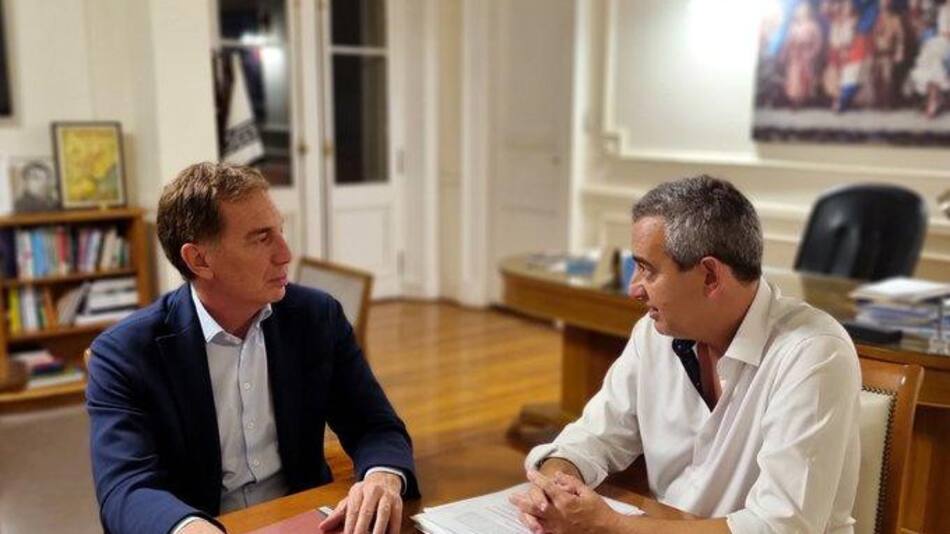 Diego Santilli junto a Pablo Javkin. Foto: @diegosantilli.