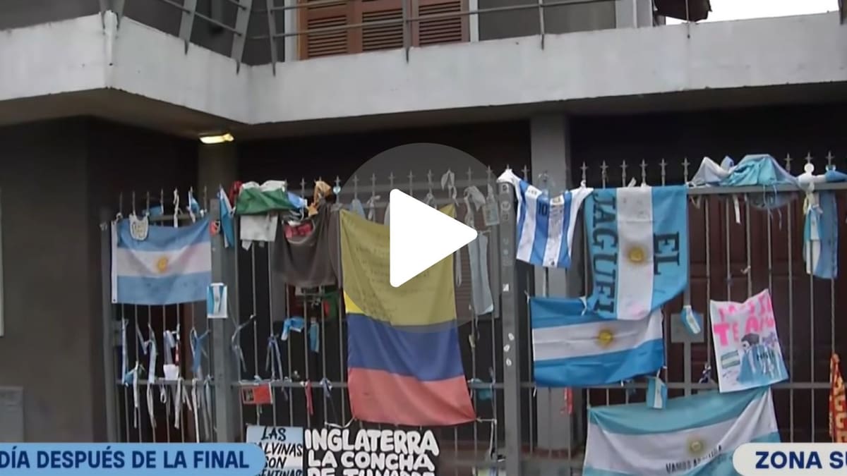 VIDEO: la casa de Messi en Rosario se convirtió en un altar de agradecimientos tras la final del Mundial 2026