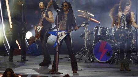 Show de Lenny Kravitz en Wembley. Foto: Reuters