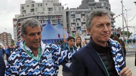 Mauricio Macri y Diógenes de Urquiza - Secretaría de Deportes