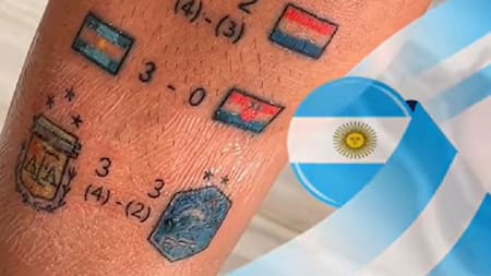 Tatuaje viral. Foto: captura.