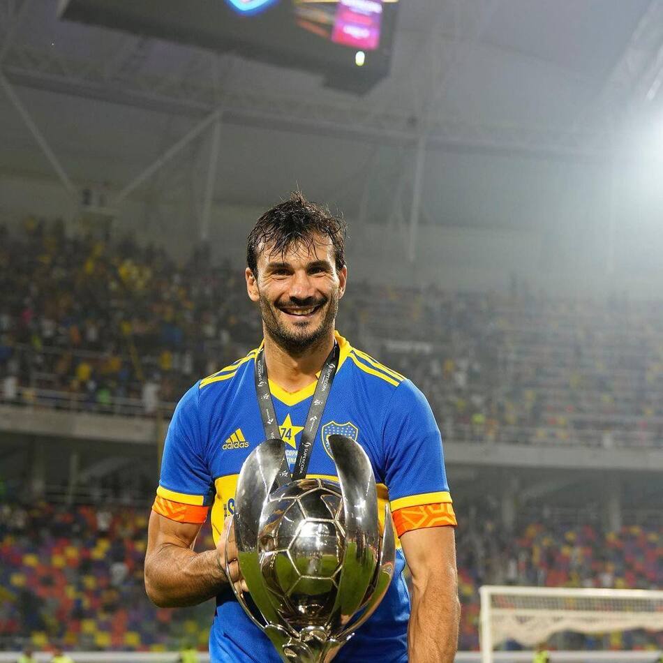 Javier García, arquero de boca. Foto Instagram @javigarcia871.