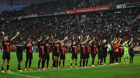 Bayer Leverkusen, campeón de la Bundesliga. Foto: Reuters.