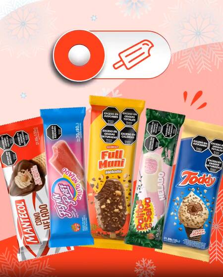 Helados de distintas golosinas, lanzados por Georgalos.