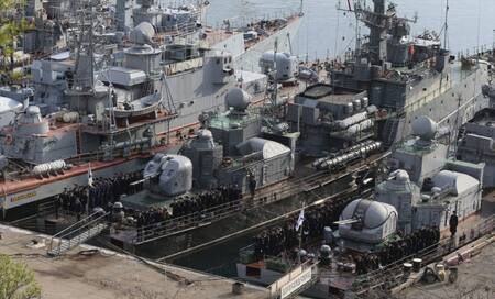 Flota rusa en el Mar Negro. Foto: EFE