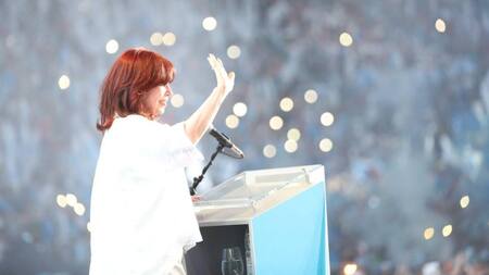 Cristina Kirchner en el Día de la Militancia. Foto: Frente de Todos
