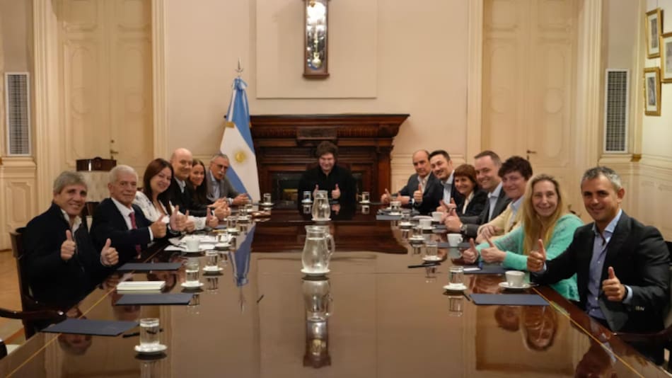 Javier Milei encabezó una reunión de Gabinete en Casa Rosada
