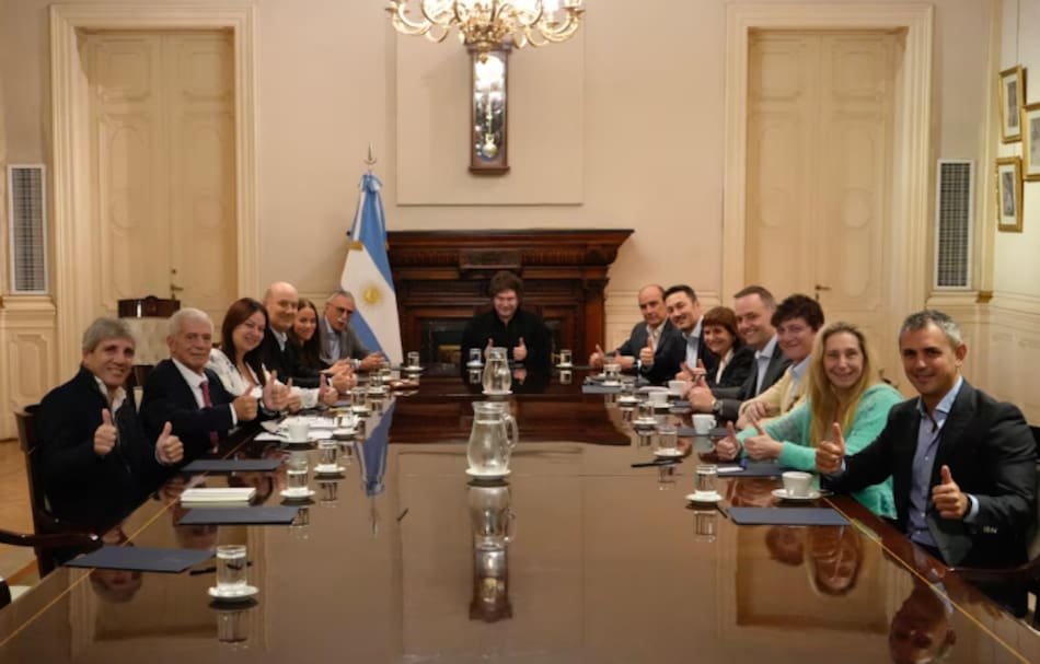 Javier Milei encabezó una reunión de Gabinete en Casa Rosada