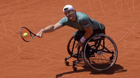 Gustavo Fernández en Roland Garros. Foto: REUTERS.