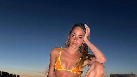 Crecen los rumores de romance entre Tini Stoessel y Young Miko. Foto Instagram