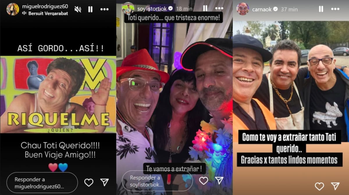 La despedida a Toti. Foto: Instagram.