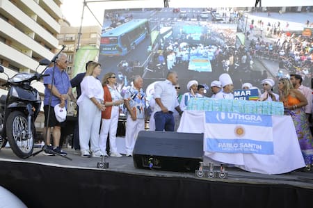 Maratón de mozos y camareras. Foto: Télam