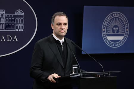 Manuel Adorni, vocero presidencial. Foto: Presidencia.