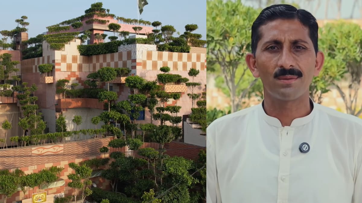 Mian Asghar Ali convirtió su vivienda en un verdadero oasis verde tras años de dedicación.